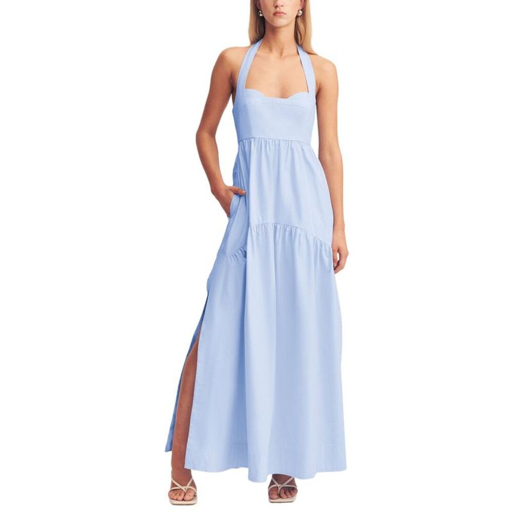 Shona Joy Womens  Maiori Halter Neck Maxi Dress